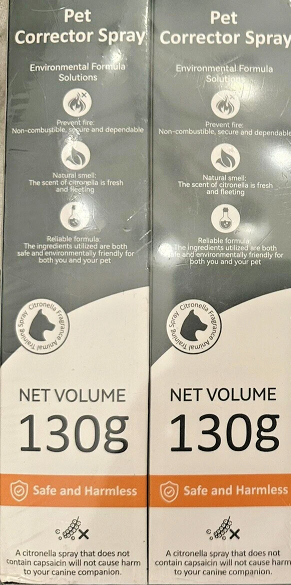 2 PACK Pet Corrector Spray Dog Trainer Obedience Safe And Harmless 130g