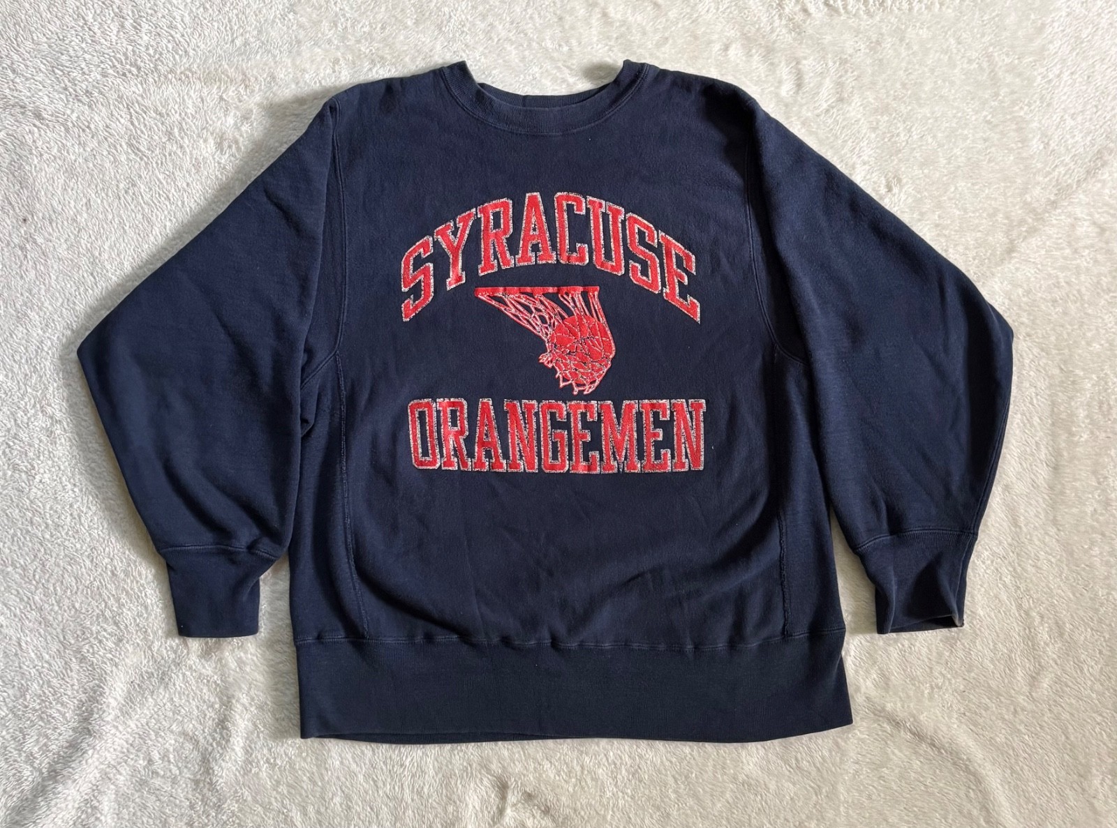 Vintage 80s Champion Reverse Weave Syracuse Basketball Sweatshirt Large USA Navy Vintage 80s Champion Reverse Weave Syracuse Basketball Sweatshirt Large USA Navy