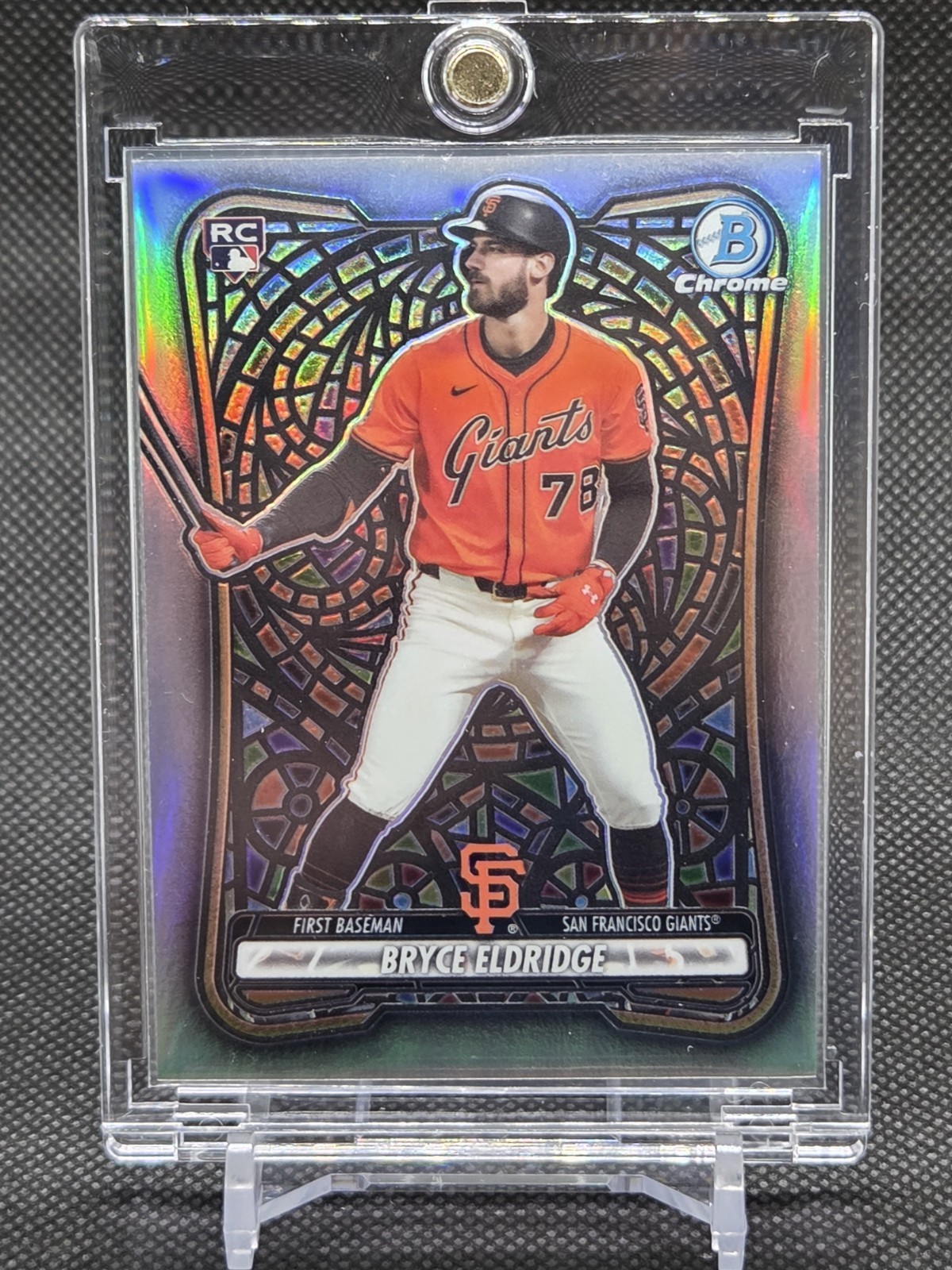 2026 Bowman Chrome Bryce Eldridge #58  Etched In Glass Variation