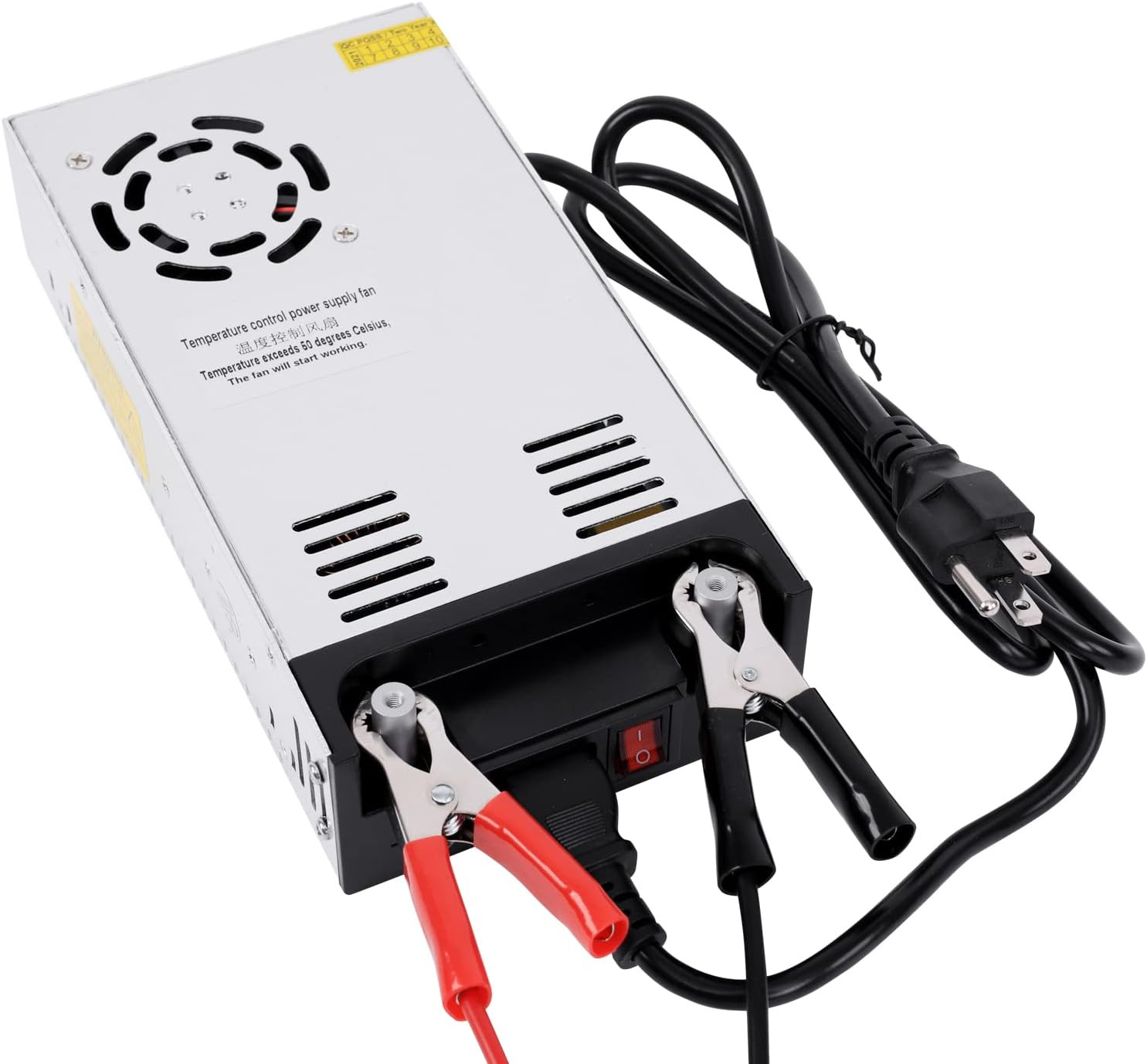 High-Power SMPS 110V/220V AC to 12V DC Converter - 50A 600W Power Supply - Adjus