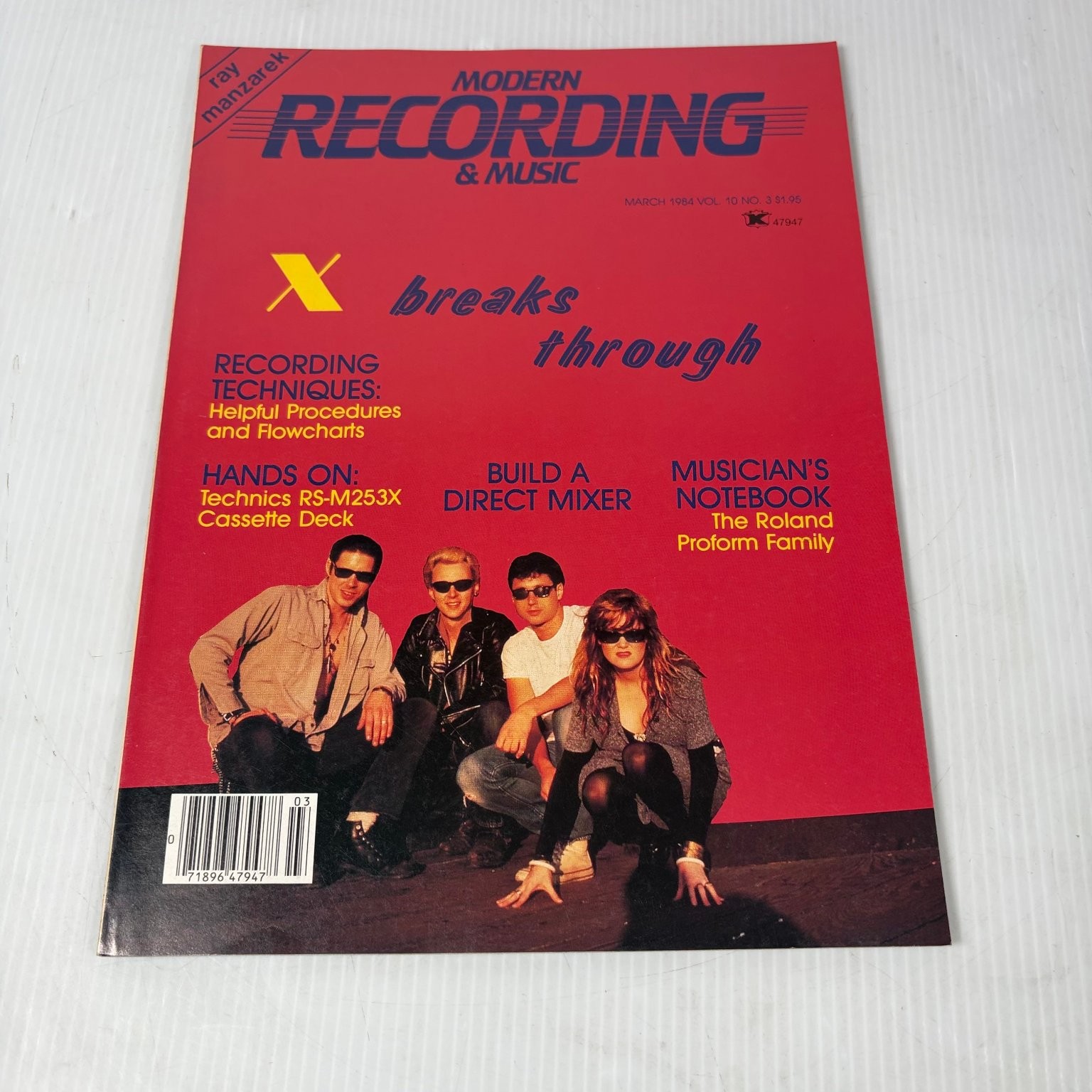 Modern Recording & Music Magazine March 1984 X Ray Manzarek Modern Recording & Music Magazine March 1984 X Ray Manzarek