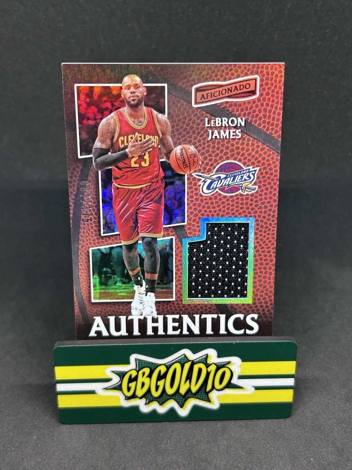 2016-17 Panini Aficionado - Authentics LeBron James #62 /175 (MEM) 2016-17 Panini Aficionado - Authentics LeBron James #62 /175 (MEM)