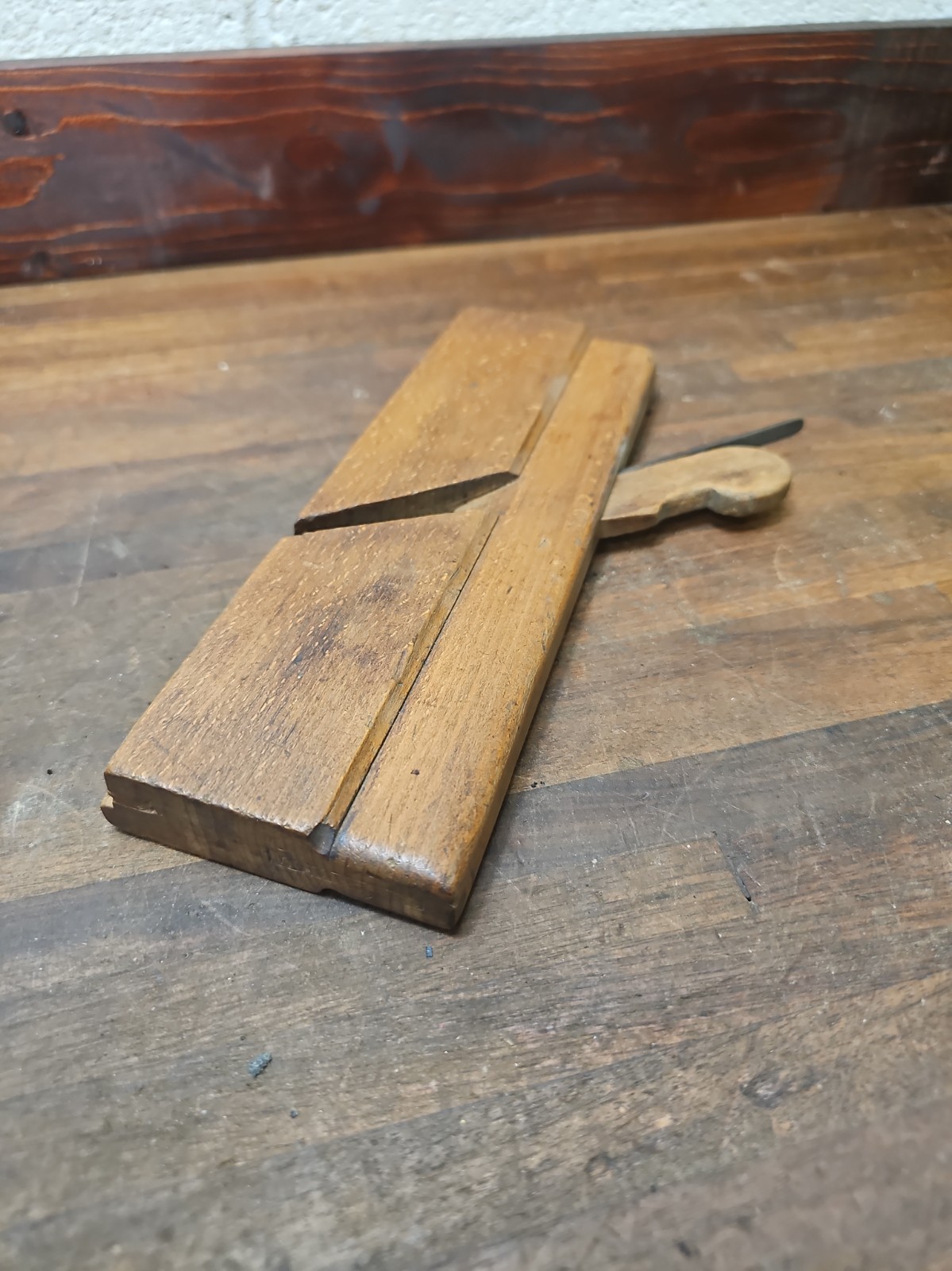 P131- Early 1800s Antique Jacob Heiss Lancaster Pa Wood Molding Plane