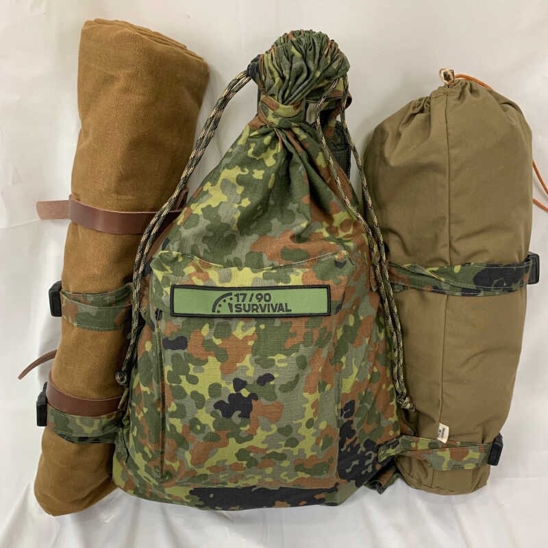 Modernized Soviet Bag/Veshmeshok/Backpack/Haversack/Ripstop/Waterproof/Flecktarn