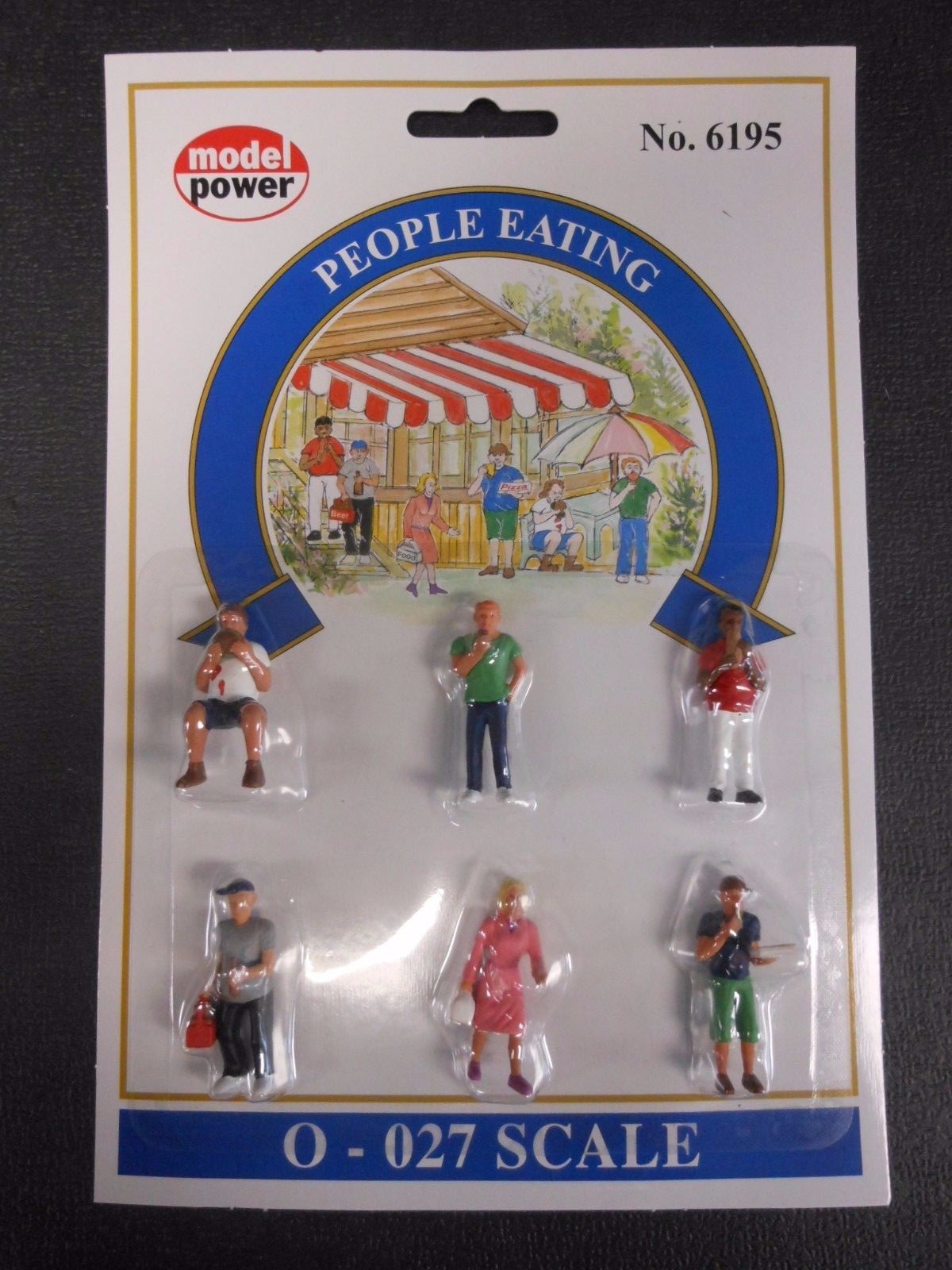 Model Power O Scale People Eating Pack (6 Figures) - MP6195 Model Power O Scale People Eating Pack (6 Figures) - MP6195