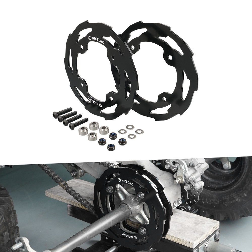 For Yamaha YFZ450R ATV Rear Dual Sprocket Guard Chain Cover Protection 2009-2025