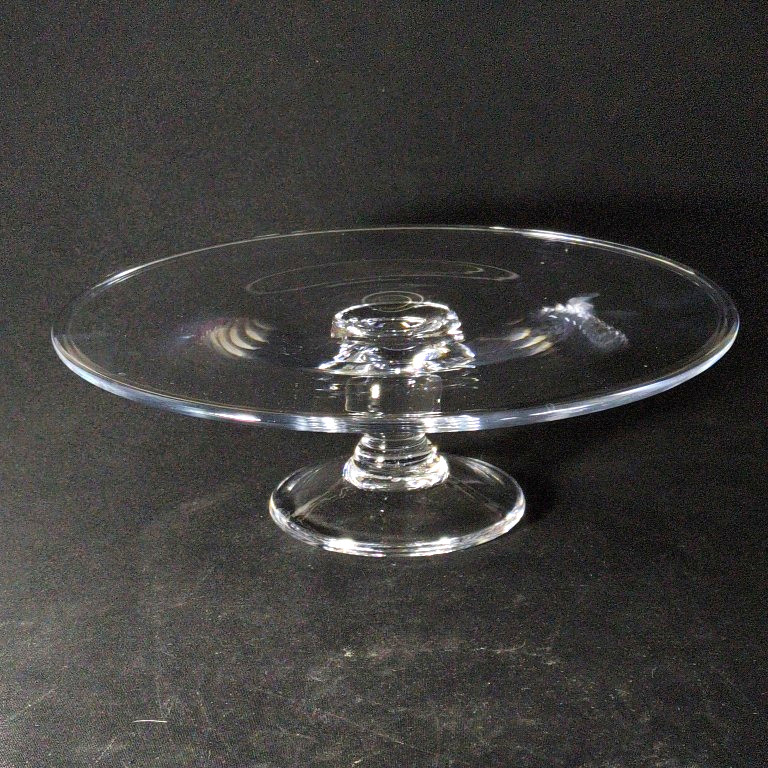 SIMON PEARCE HARTLAND CAKE STAND, Hand Blown Glass, 10\ SIMON PEARCE HARTLAND CAKE STAND, Hand Blown Glass, 10\