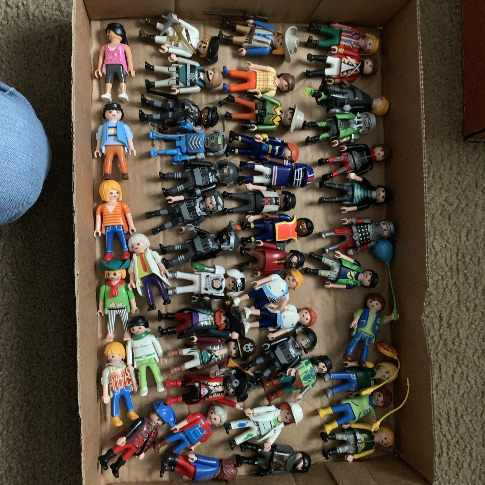 Assorted Lot of Playmobil figures knights ,Science cowboys ,