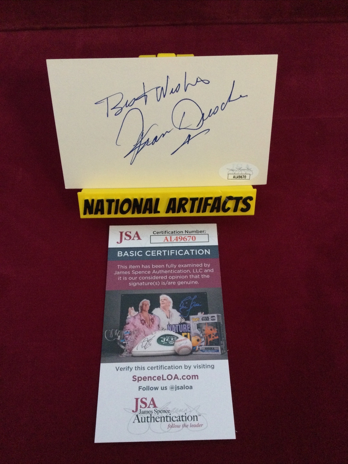 Fran Drescher The Nanny Signed Index Card JSA -1 # Fran Drescher The Nanny Signed Index Card JSA -1 #