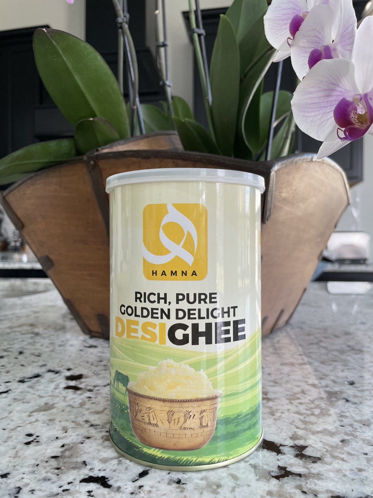 100% Clarified Butter-Pure Desi Ghee-Organic 2 lb cans-Wholesale/Bulk Case of 6