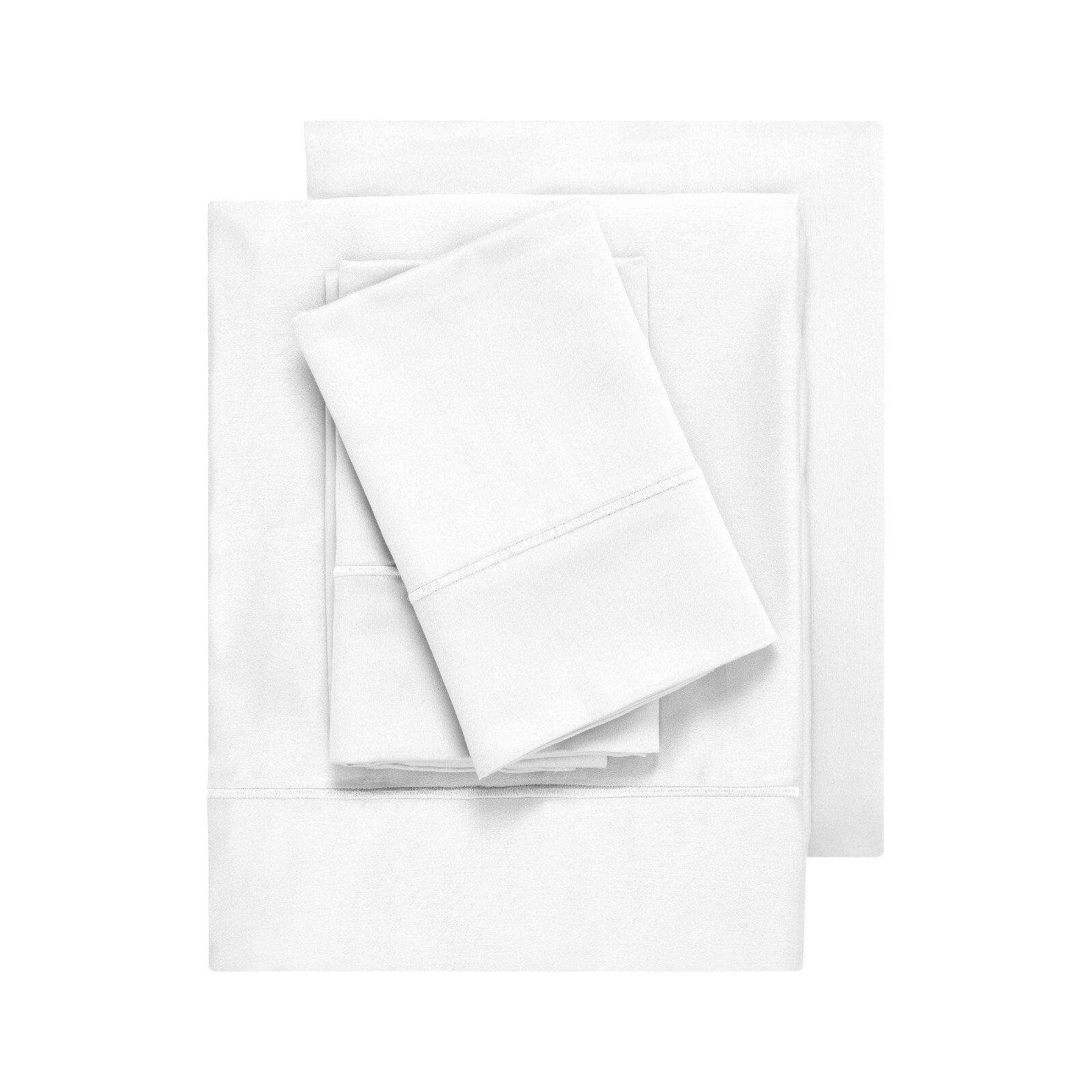 1500 Thread Count Egyptian Cotton Embroidered Marrow Stitch Hem Bed Sheet Set