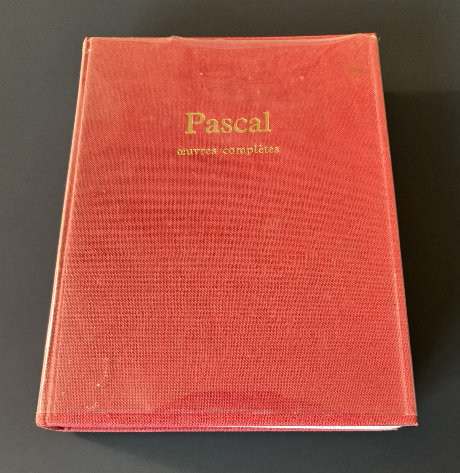 Blaise Pascal Œuvres Complètes 1963 Seuil L’Intégrale French HC Gouhier Lafuma