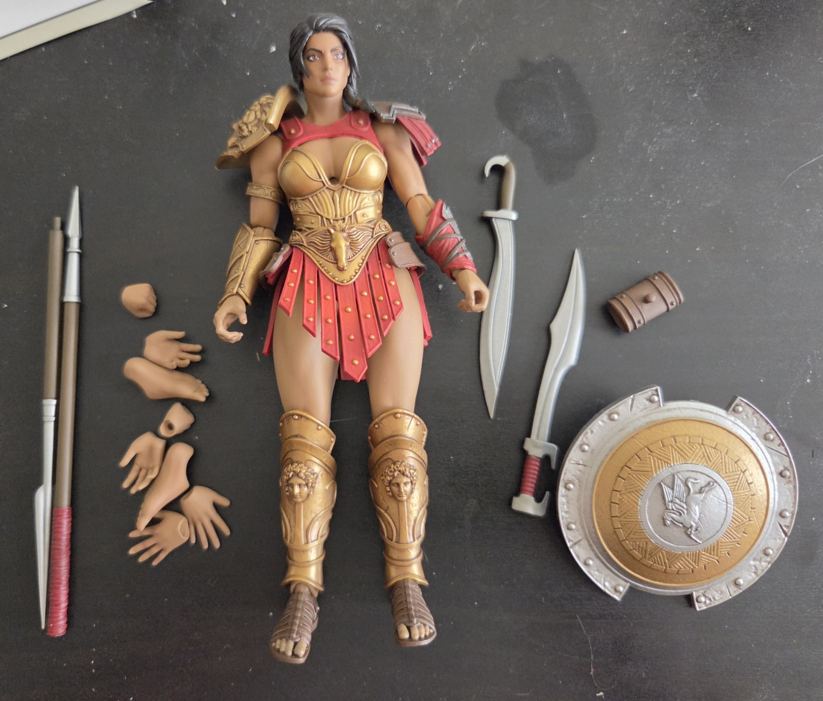 Berenice XesRay Studio Combatants Fight for Glory Red/Gold Color Armor Original