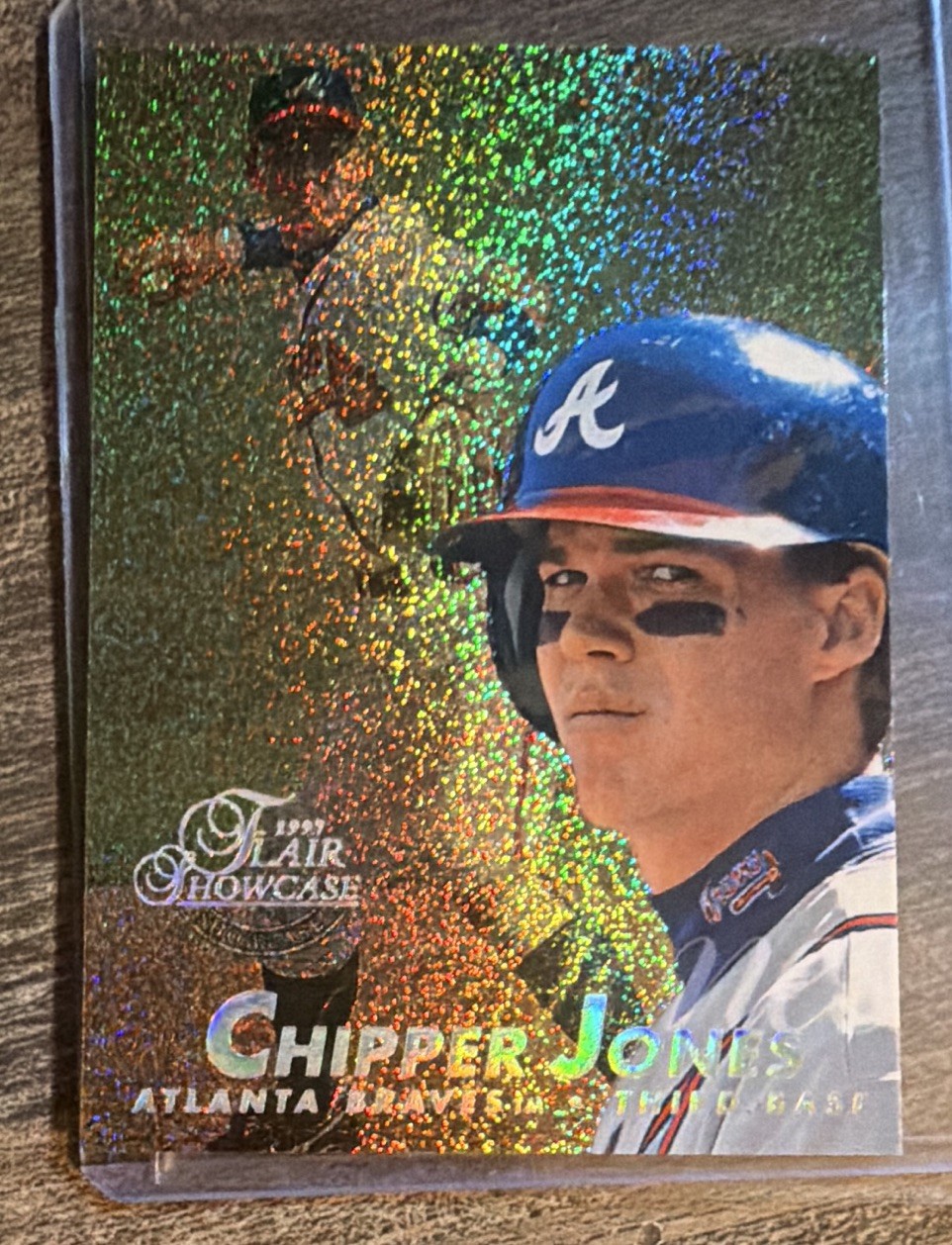 1997 Fleer Flair Showcase Chipper Jones Row 0 Parallel #10 Atlanta Braves