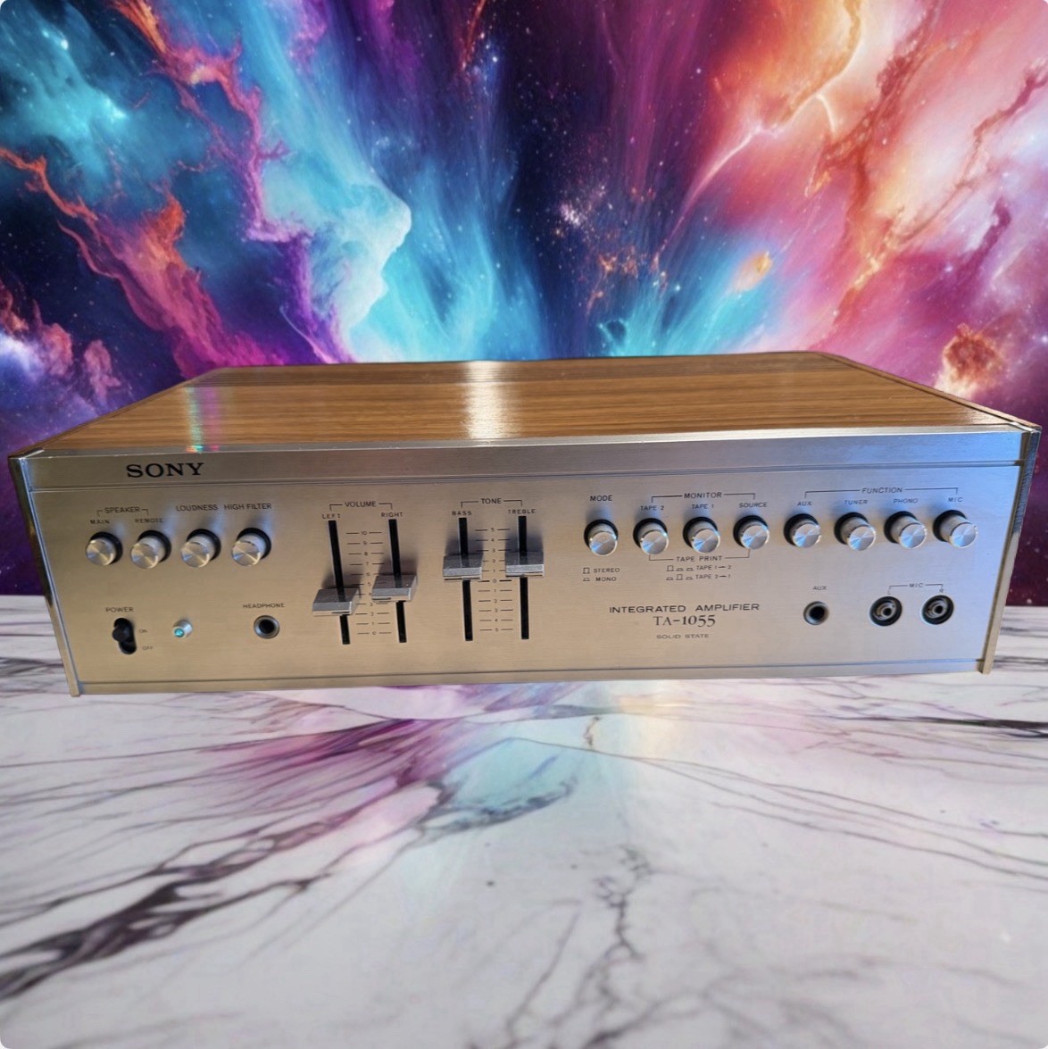 SONY TA-1055 Vintage Integrated Amplifier Near Mint Fresh Service Sounds Great🎶