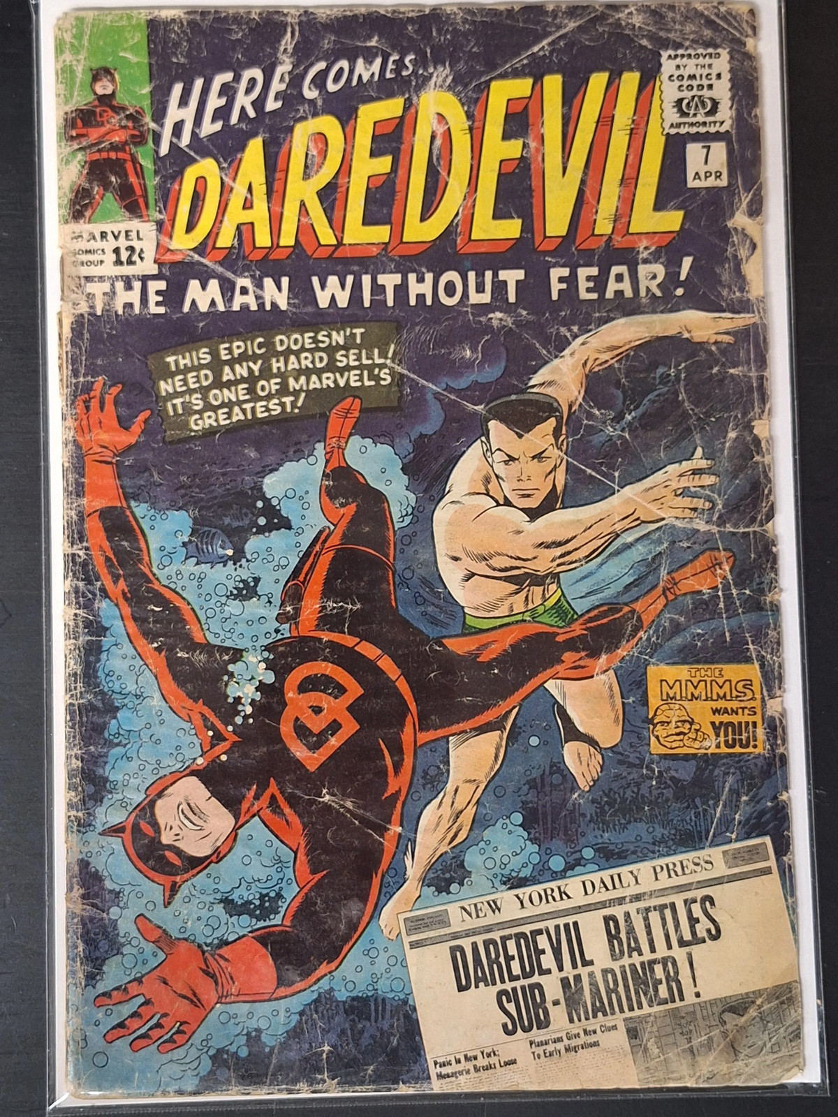 Daredevil 7 Marvel 1965 1st App of Daredevil's Red Suit Daredevil 7 Marvel 1965 1st App of Daredevil's Red Suit