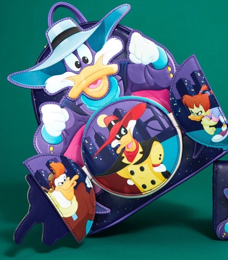 NWT Loungefly Disney Darkwing Duck Mini Backpack Glow in the dark GITD New