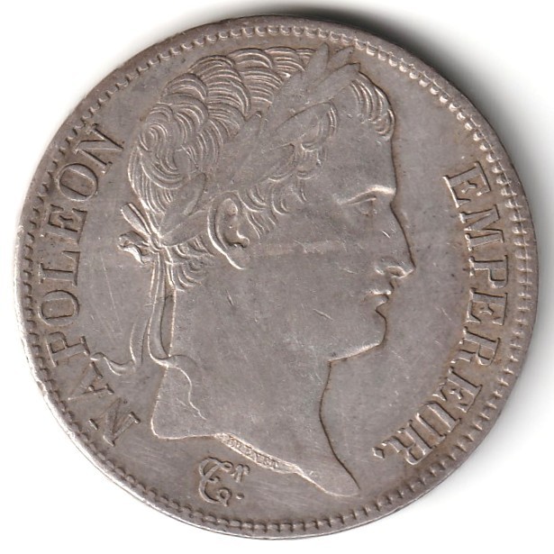 1811-Q France 5 Francs Napoleon Perpignan Mint Silver Nice 