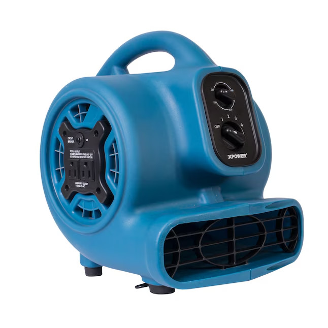 XPOWER P-230AT 925 CFM 1/4HP 3 Speed Air Mover with Built In Power Outlets - NEW XPOWER P-230AT 925 CFM 1/4HP 3 Speed Air Mover with Built In Power Outlets - NEW