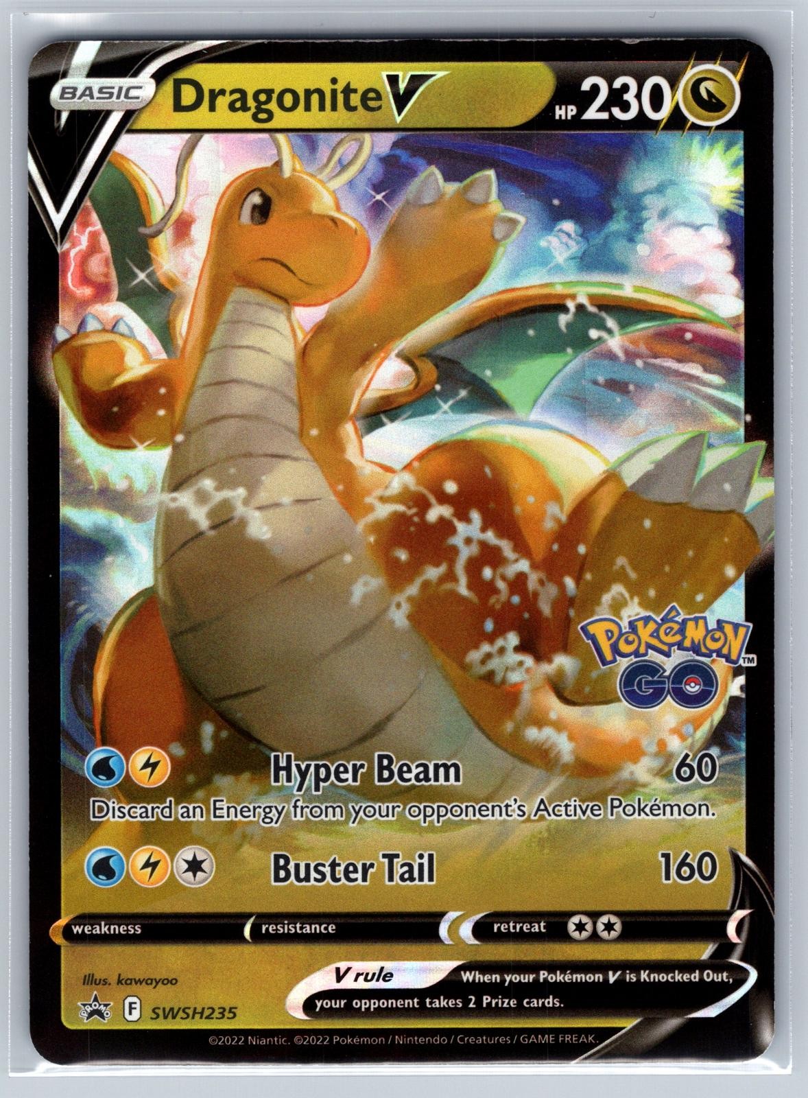 Dragonite V SWSH235 Holo Promo Sword & Shield Promo Near Mint kawayoo