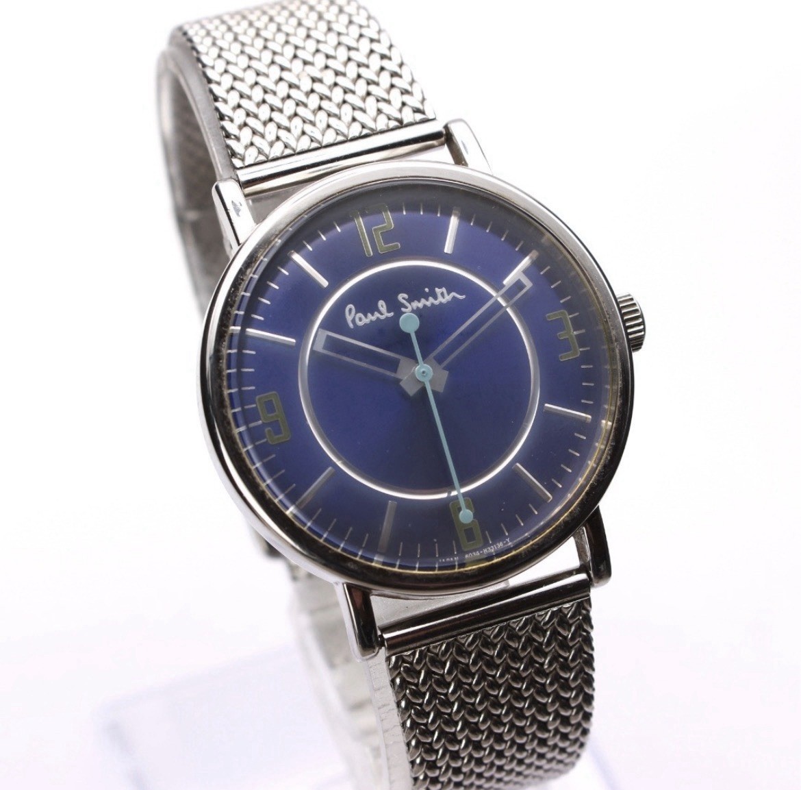 RARE Paul Smith Closed Eyes Blue Watch 6034-H33136-Y 36mm Quartz Japan JDM