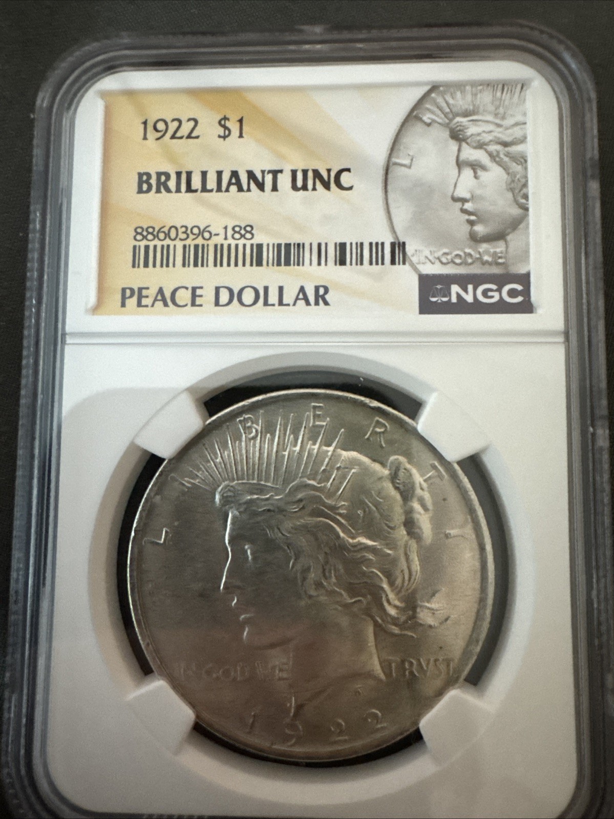 1922 Peace Dollar - Brilliant Uncirculated