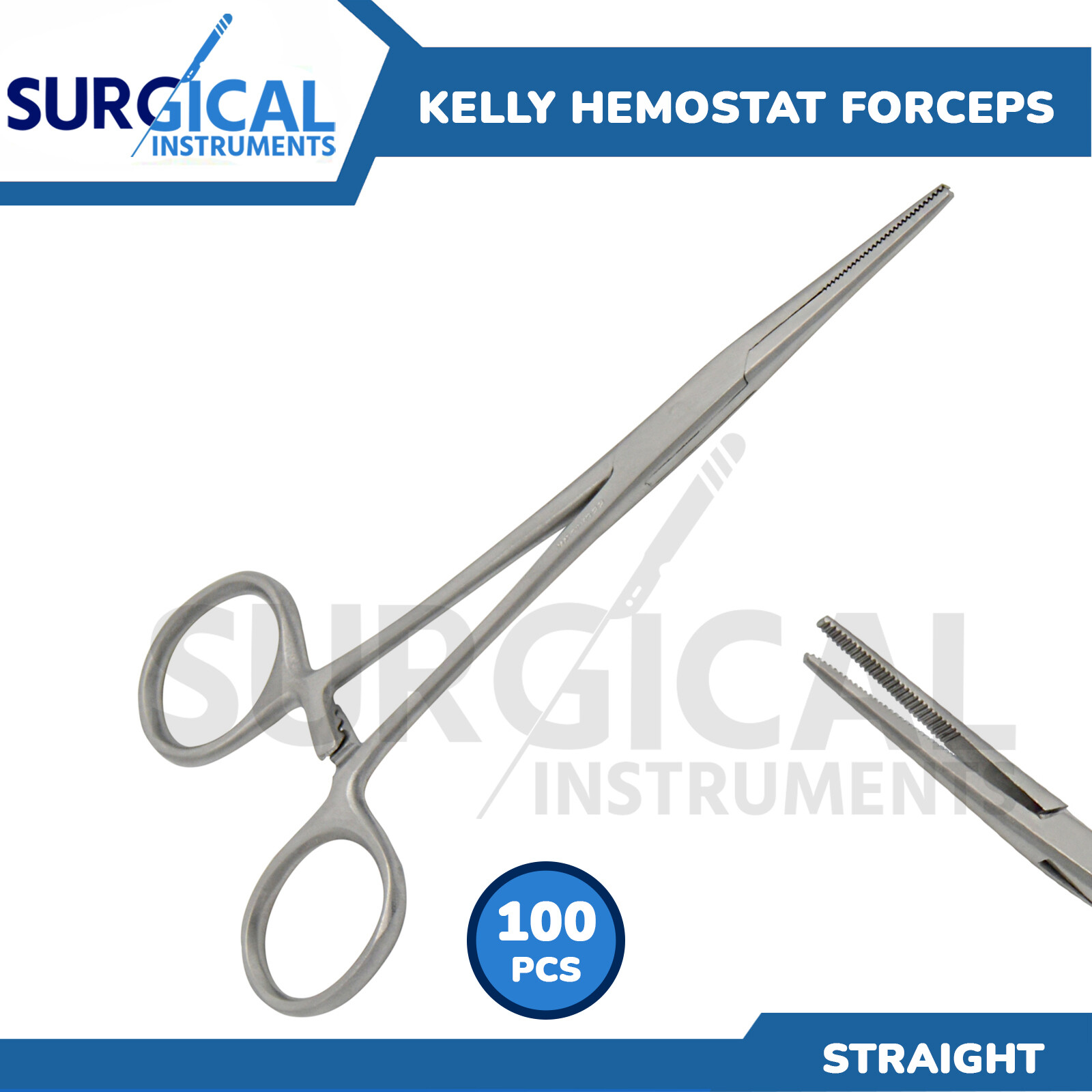 100 Kelly Hemostat Forceps Surgical & Veterinary Economy 6.25\
