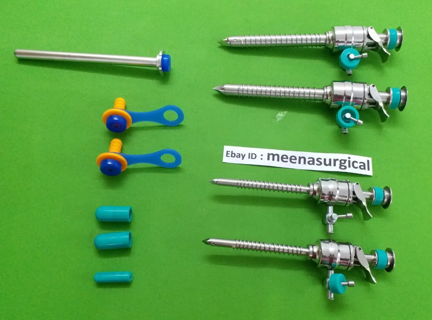 7PC Laparoscopic Set Spiral Trocar 5mm& 10mm Laparoscopic Surgical Instruments