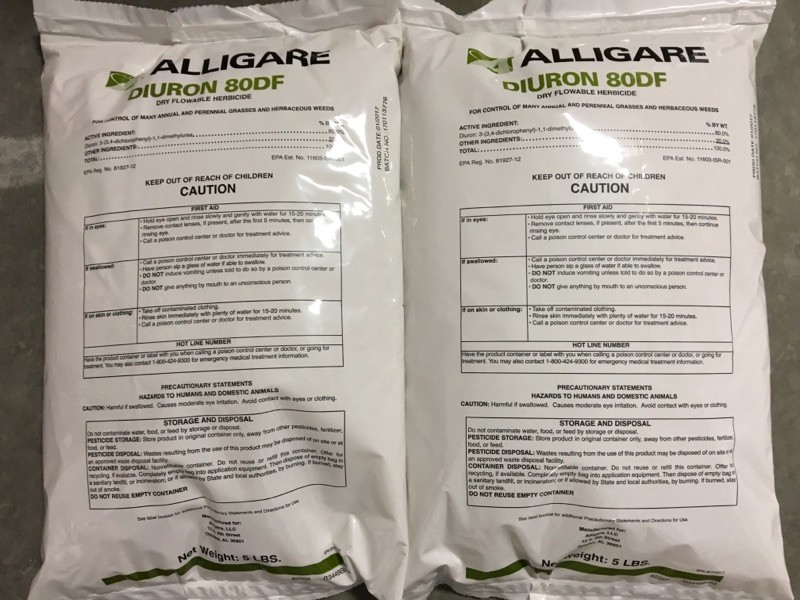 Diuron 80DF Herbicide - 10 LB (2-5lb bags) (Karmex DF) by Alligare NO SALES: CA