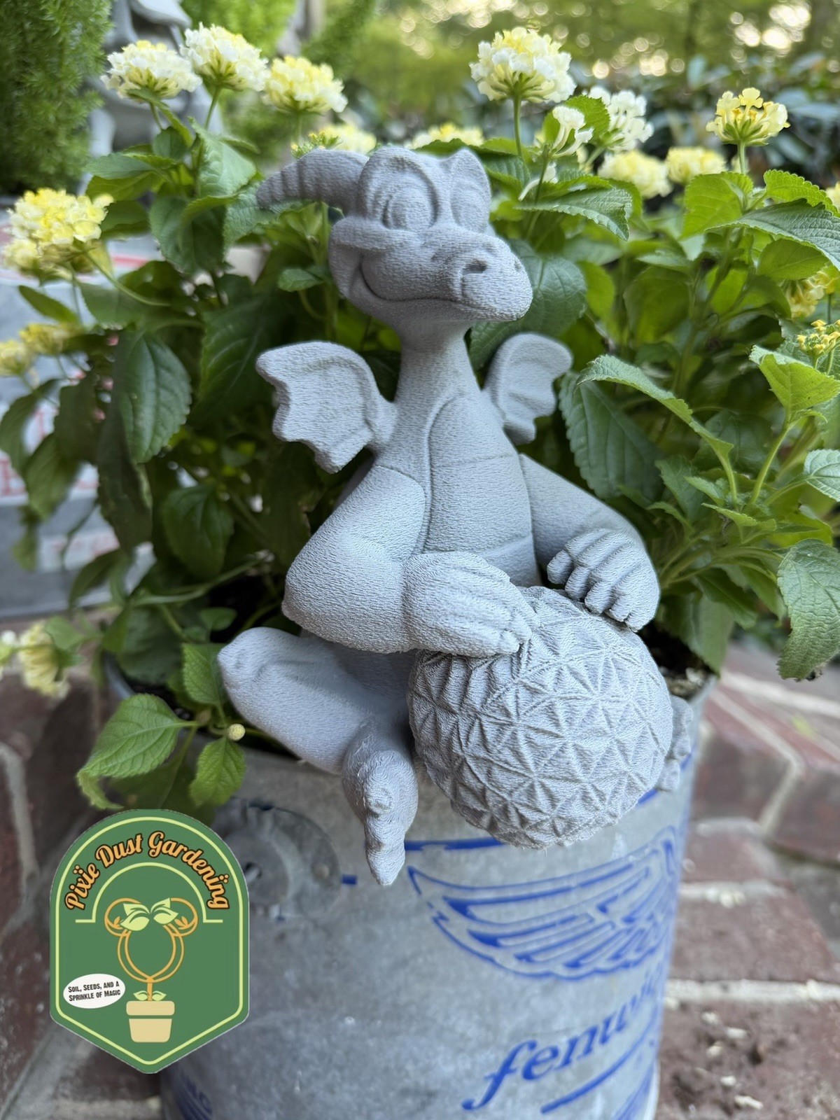 FIGMENT Disney Garden Statue Flower Decor Festival Epcot Parks Outdoor Ball