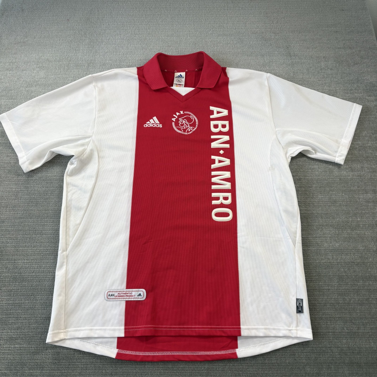 Vintage Ajax Amsterdam Home Jersey Mens XL Red Adidas 2001 Aba-Amro NWT Vintage Ajax Amsterdam Home Jersey Mens XL Red Adidas 2001 Aba-Amro NWT