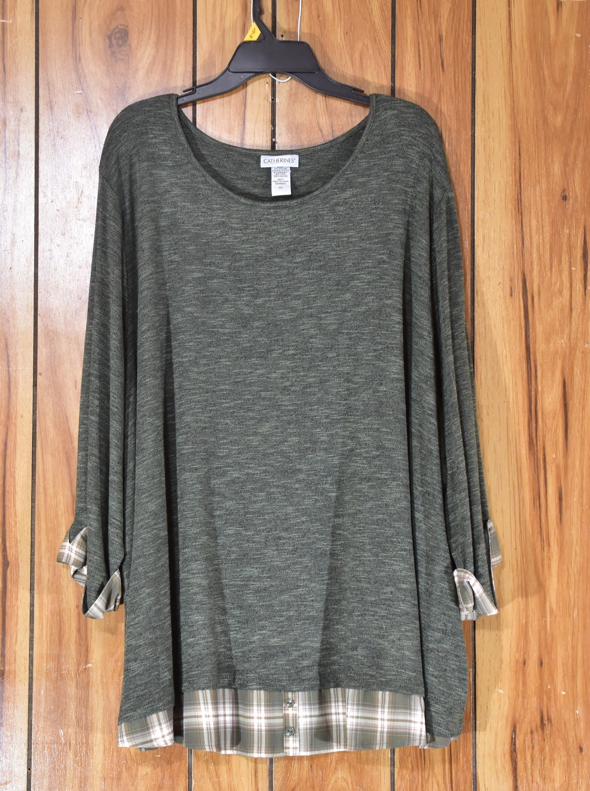 Women\'s Plus Size Shirt Size 4X Catherine\'s Gray
