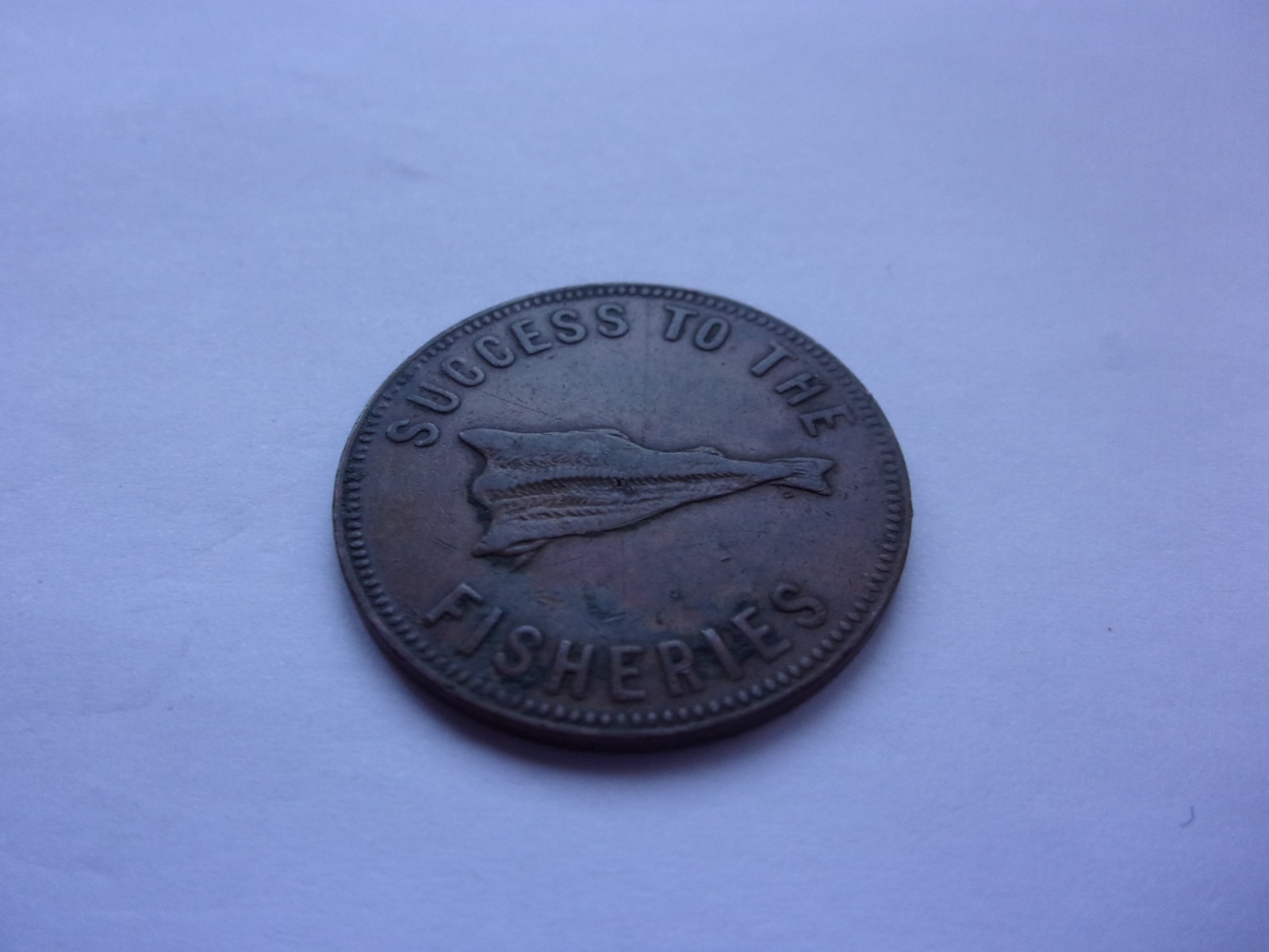 Canada Prince Edward Island Speed the Plough token 1859-1860. Hook variety saw8 Canada Prince Edward Island Speed the Plough token 1859-1860. Hook variety saw8