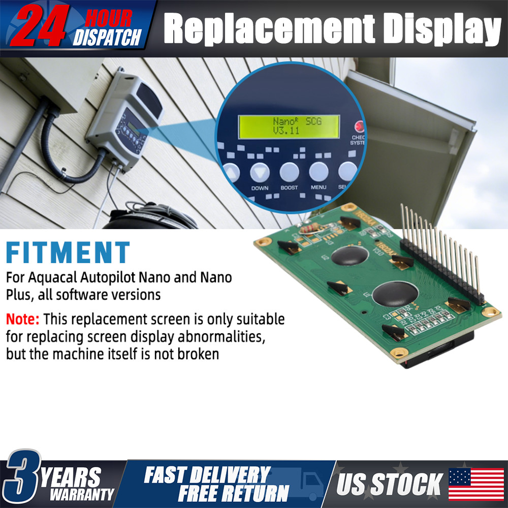 Replacement Display For Aquacal Autopilot Pool Pilot Digital Nano & Plus STK0159
