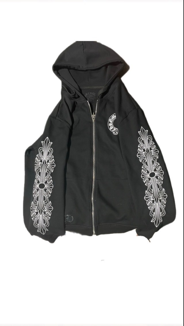 chrome heart jacket black and white 