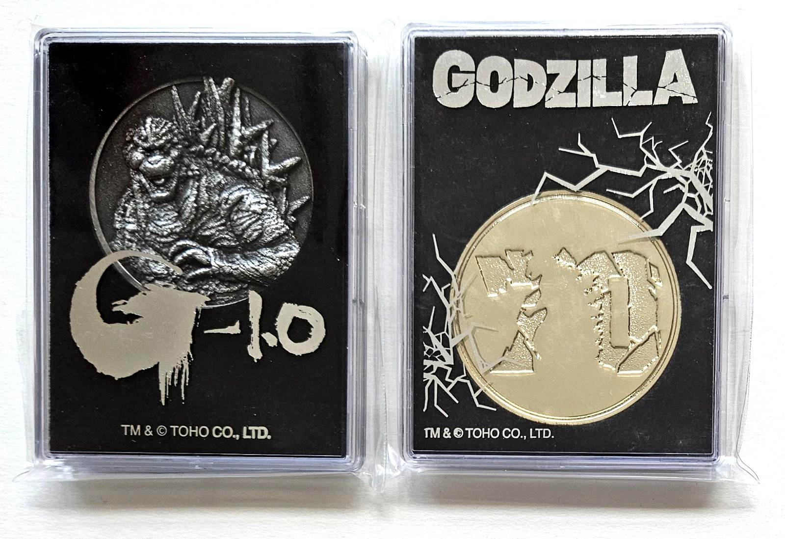 Official Godzilla 70th Anniversary Minus One Movie Theatre Metal Coin Set 2023