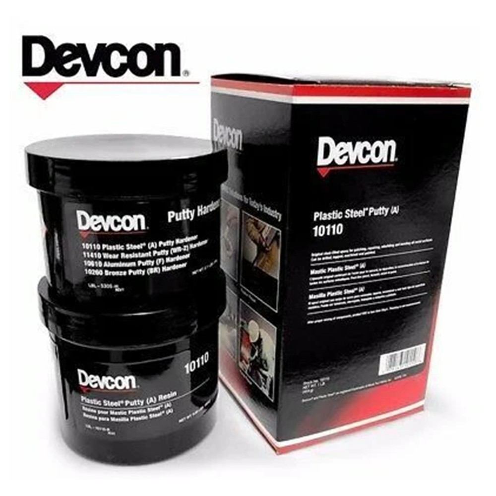 DEVCON 10110 Plastic Steel Putty Epoxy (A) 1 lb. New Sealant Metal Concrete