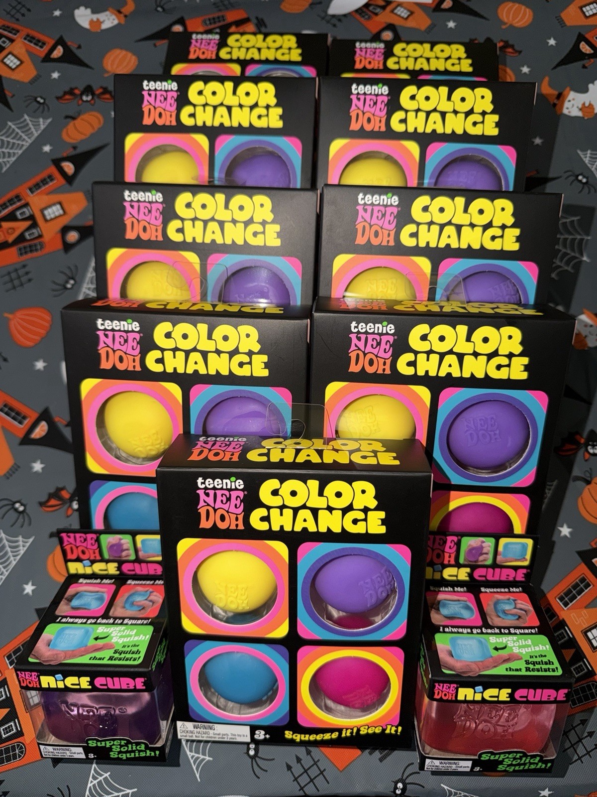 Teenie Needoh Color Changing 4 Pack Lot & Nice Cubes Brand New Sealed