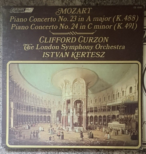 Mozart Piano Concerto No.23 No.24 Curzon/Kertesz London CS 6580 1968 Vinyl EX