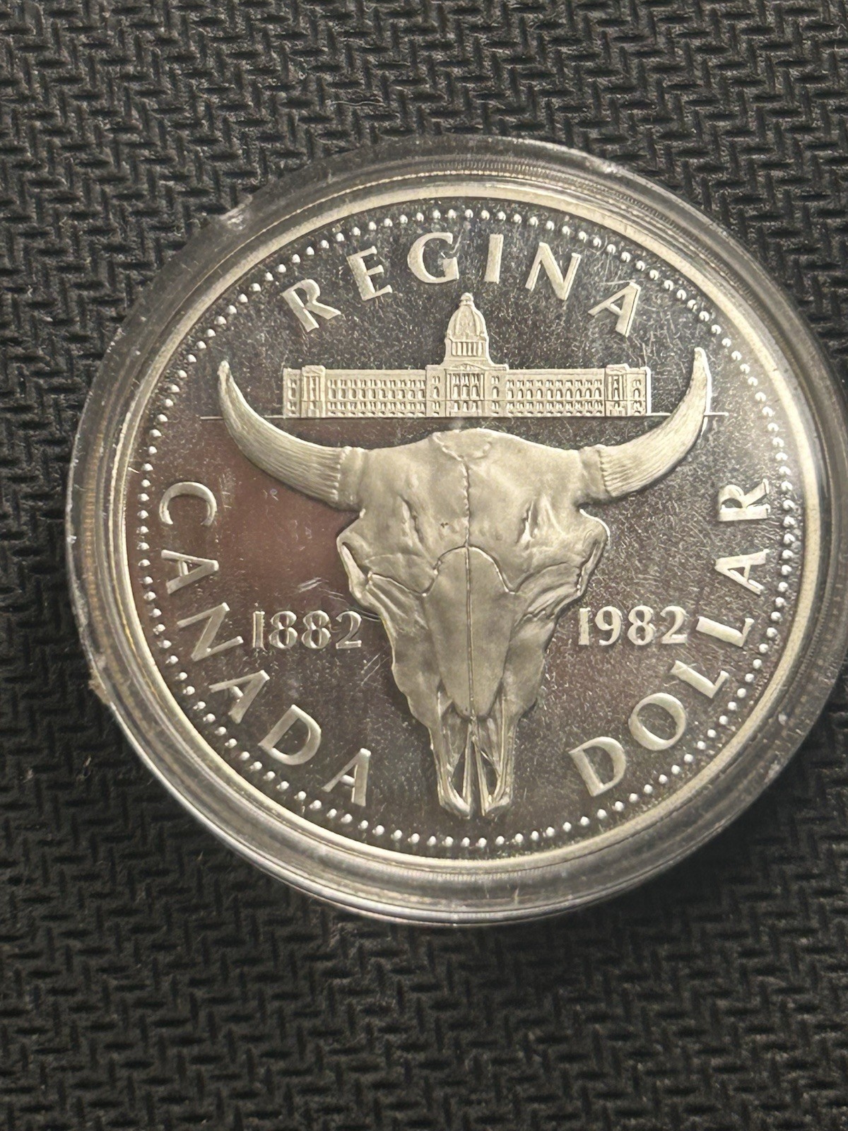 1982 Canada $1 Regina Centennial Commemorative Silver .375 Oz Coin KM#133