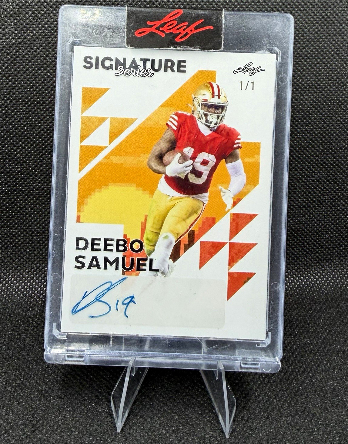 Leaf 2023 Signature Series Deebo Samuel 49ers Auto 1/1 BA-DS1 Leaf 2023 Signature Series Deebo Samuel 49ers Auto 1/1 BA-DS1