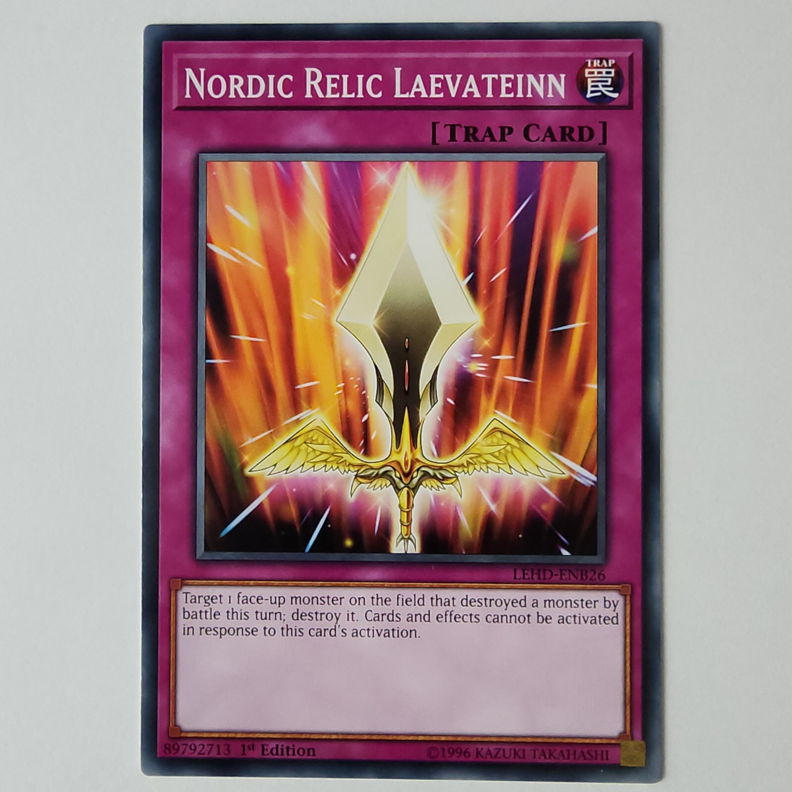 (3x) Nordic Relic Laevateinn - LEHD-ENB26 - NM/VLP - Common - 1st ed - Yugioh (3x) Nordic Relic Laevateinn - LEHD-ENB26 - NM/VLP - Common - 1st ed - Yugioh