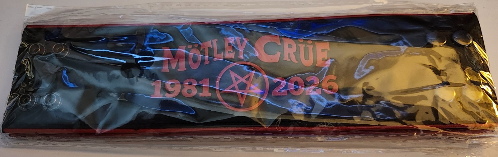 MOTLEY CRUE 2026 Return Of The Carnival Of Sins VIP Leather Wrist Band
