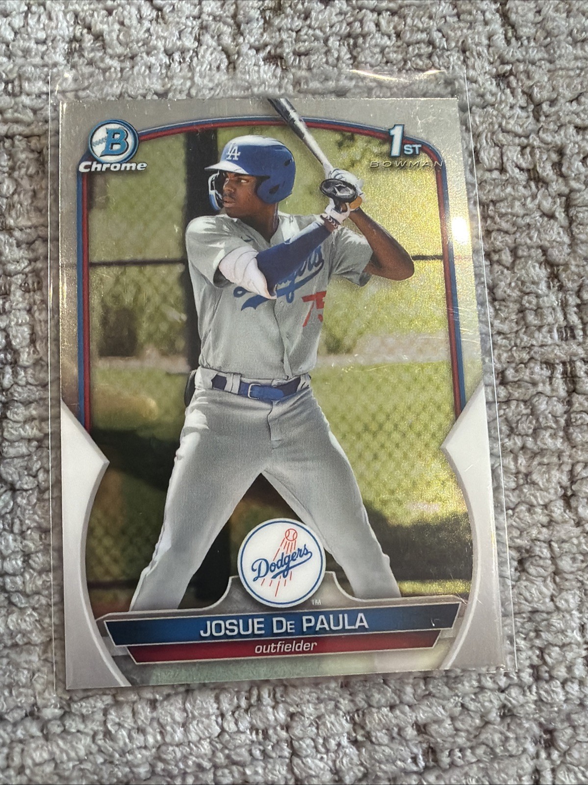 2023 Bowman Chrome BASEBALL BCP-111 JOSUE DE PAULA 1ST BOWMAN Dodgers 2023 Bowman Chrome BASEBALL BCP-111 JOSUE DE PAULA 1ST BOWMAN Dodgers