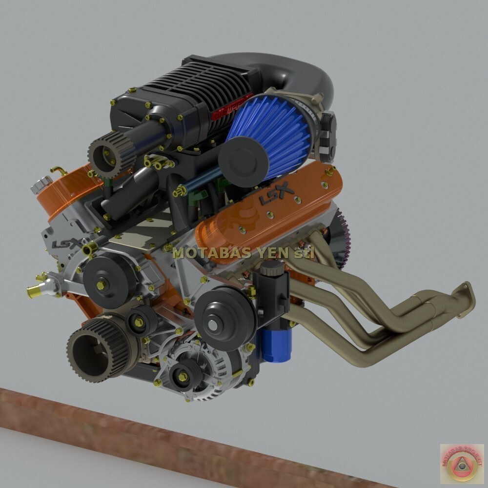 1:25-1:24 Scale Resin Chevy LSX 454/376 Supercharged Engine Kit 1:25-1:24 Scale Resin Chevy LSX 454/376 Supercharged Engine Kit