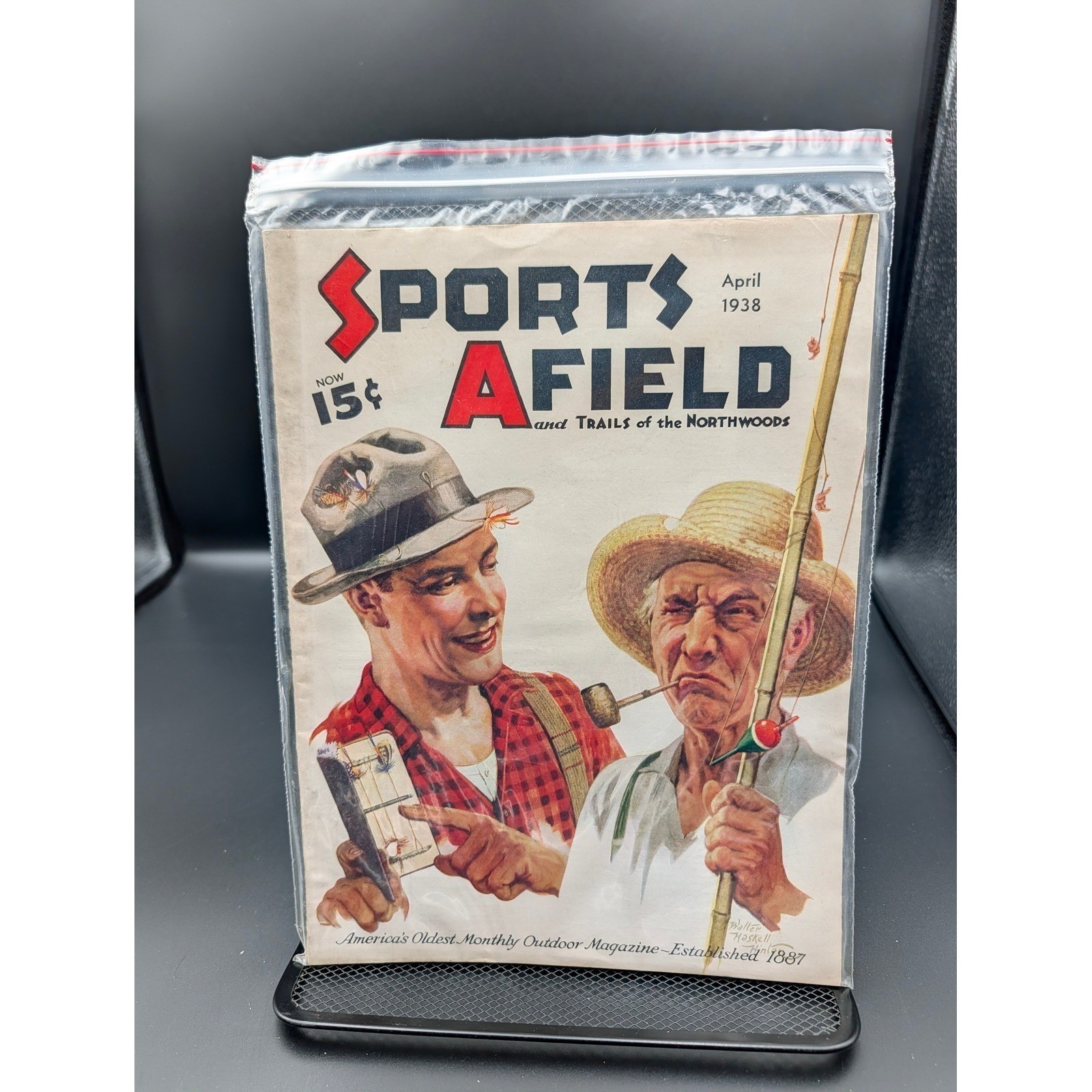 Vintage Sports Afield Magazine April 1938 Hunting Fishing Camping Sporting Dogs