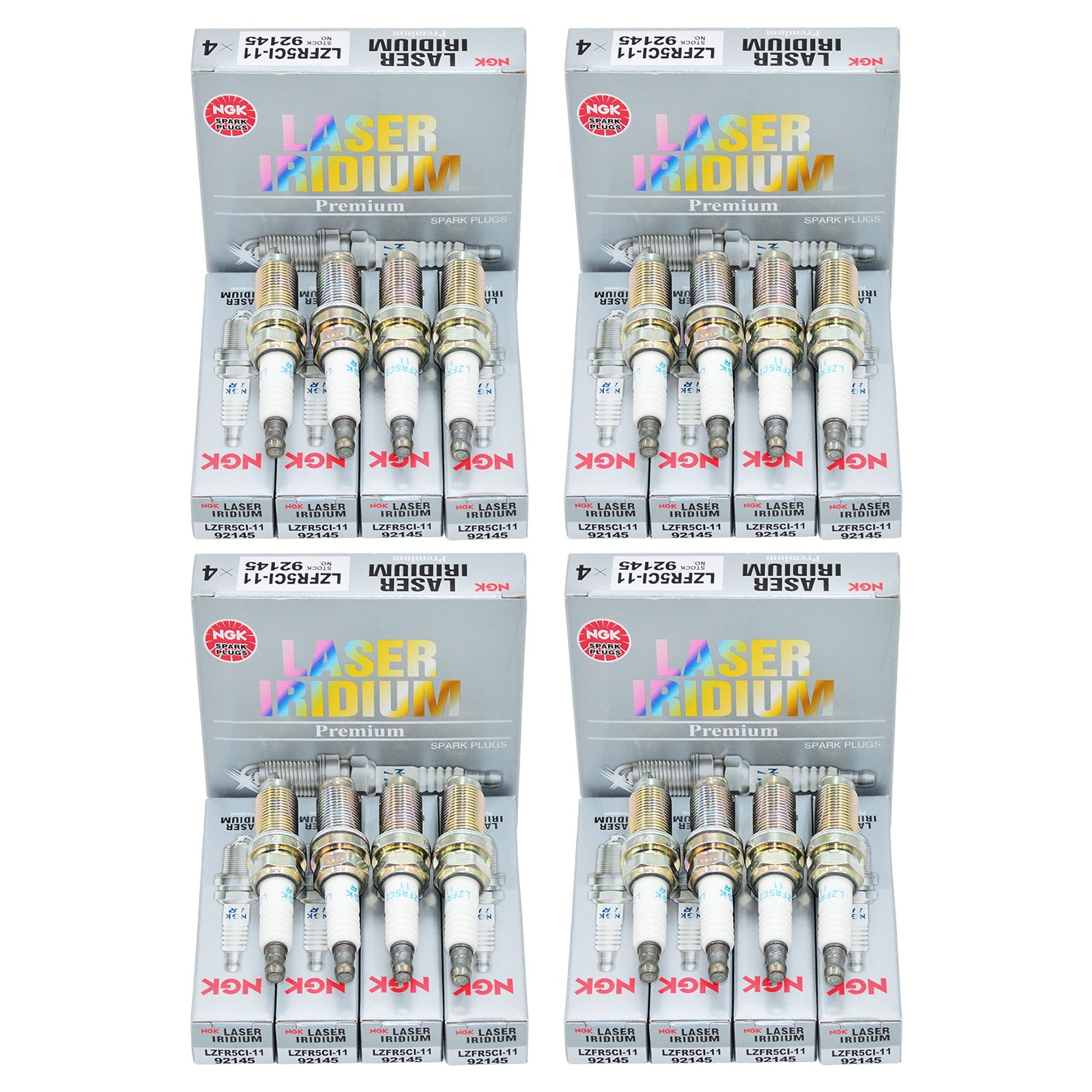 NEW for 16 Pack NGK 92145 Laser Iridium Spark Plug LZFR5CI-11 US
