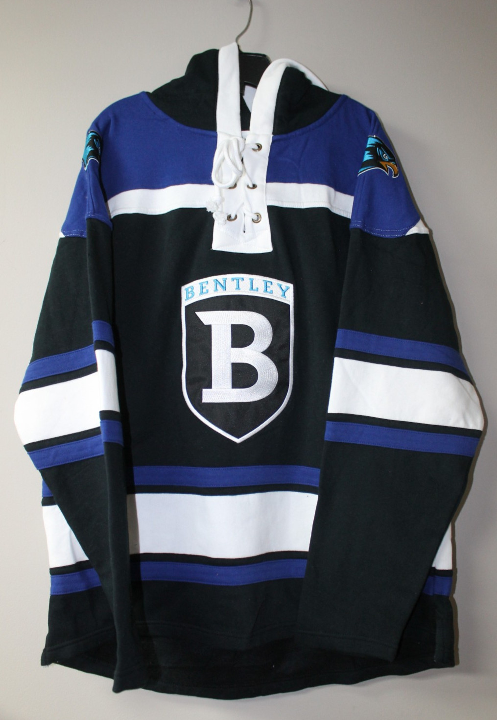 New NCAA Bentley Falcons Lacer jersey style mid weight cotton hoodie men XXL