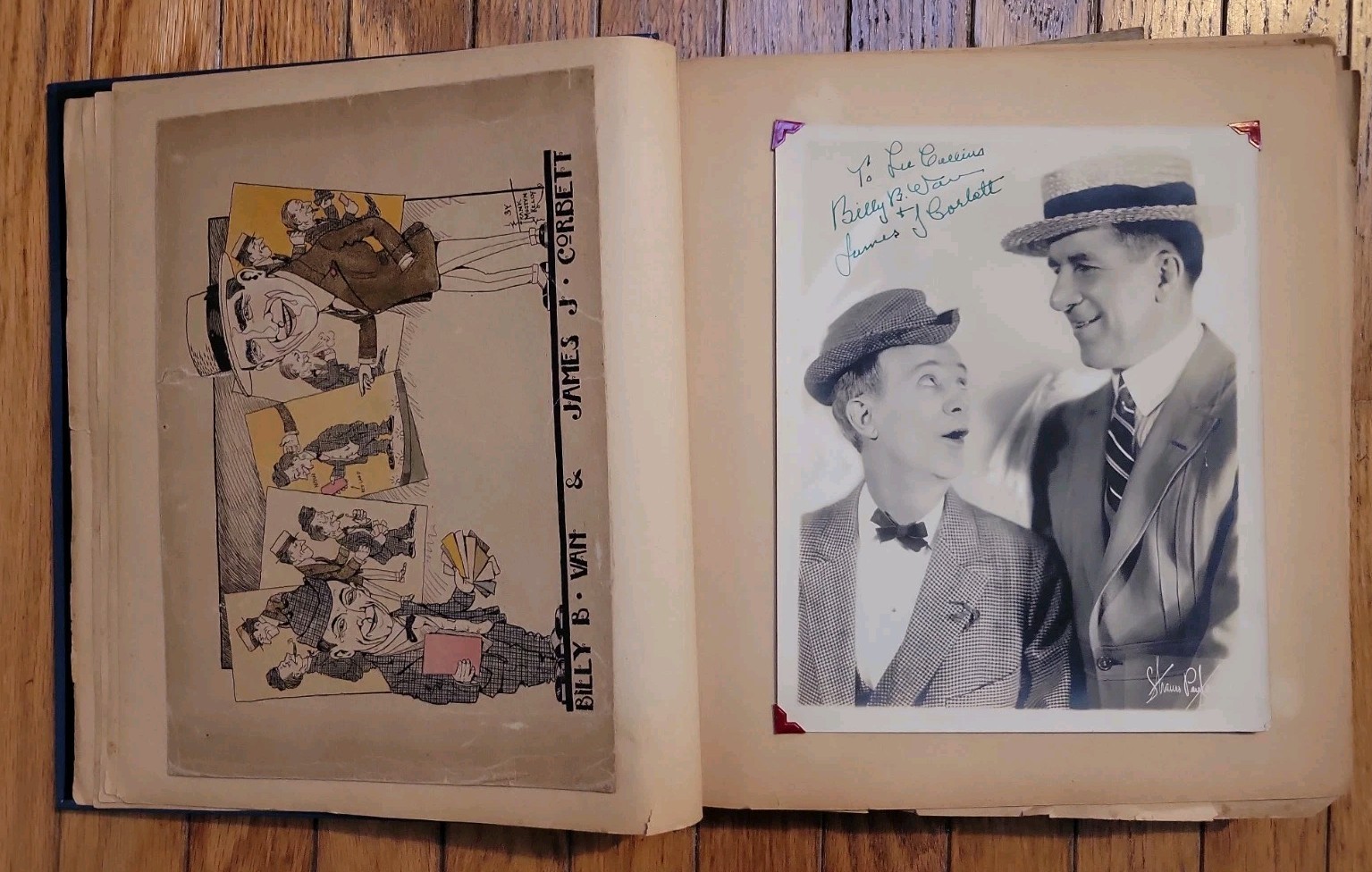 Billy B. Van Vaudeville Scrapbook James J. Corbett Georges Mills NH Photos Actor Billy B. Van Vaudeville Scrapbook James J. Corbett Georges Mills NH Photos Actor