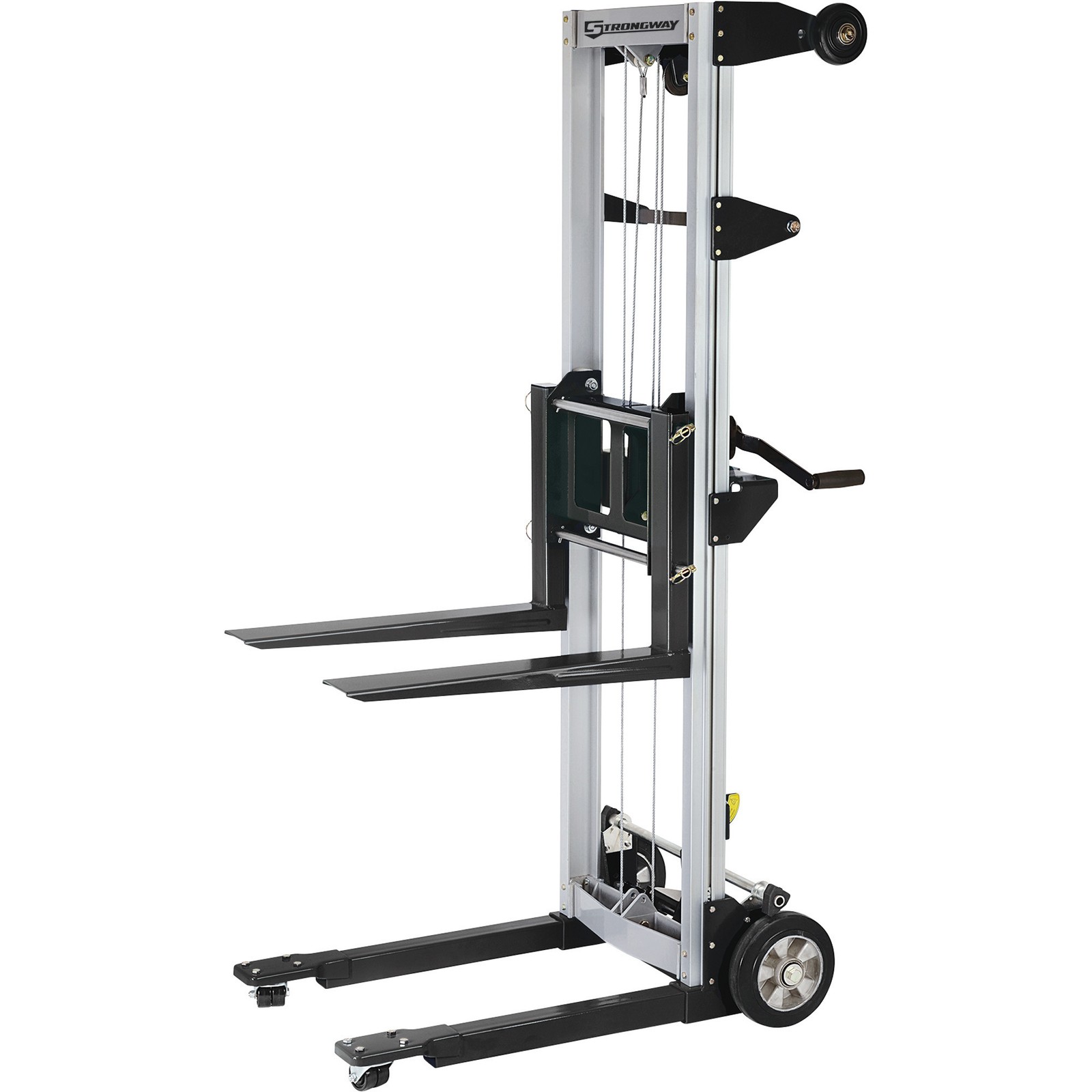 Strongway Hand Winch Stacker, 500-Lb. Capacity Strongway Hand Winch Stacker, 500-Lb. Capacity
